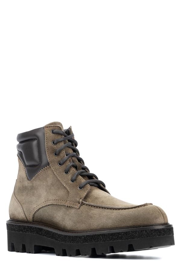 アクアタリア メンズ シューズ ブーツ・レインブーツ Aquatalia Fortino Waterepellent Boot Flint Dark Brown ブラウン