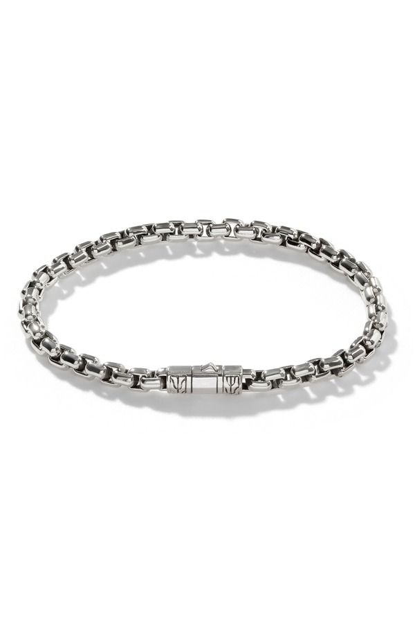ジョン・ハーディー メンズ アクセサリー ブレスレット・バングル・アンクレット John Hardy Mens Classichain Box Chain Bracelet Silver シルバー