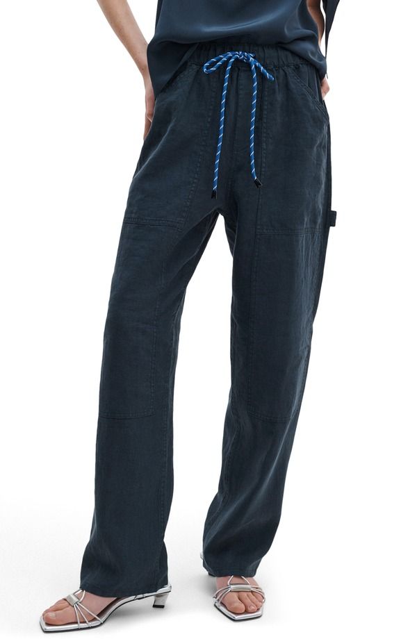 ラグアンドボーン レディース ボトムス レギンス パンツ リネン rag bone Atlas Linen Drawstring Carpenter Pantsal