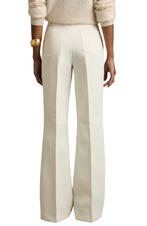 レイス レディース ボトムス レギンス パンツ Reiss Priya Flare Pants Cream クリーム