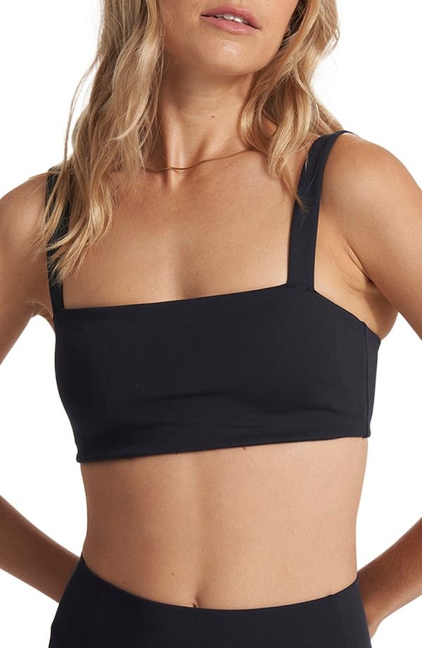 ビュオーリ レディース アンダーウェア ブラジャー Vuori Evolve Square Neck Bra Black ブラック