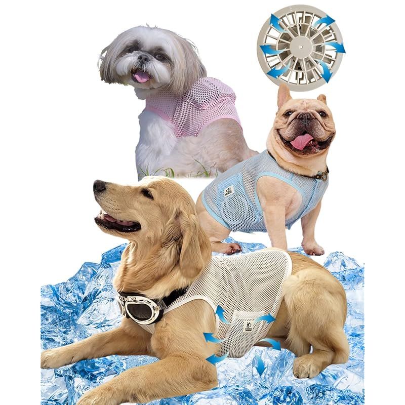 【新品】 【着るエアコン】ペット用 空調服 犬 猫 ファン付き クールウェア 冷却服 夏対策 熱中症対策 ペット服 [ポケットタイプ/S]