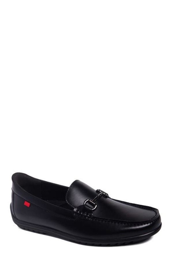 マークジョセフニューヨーク メンズ シューズ レザー ローファー Marc Joseph New York Elliot Road Hands Free Technology Leather Slip on Buckle Loafer Black Napa L