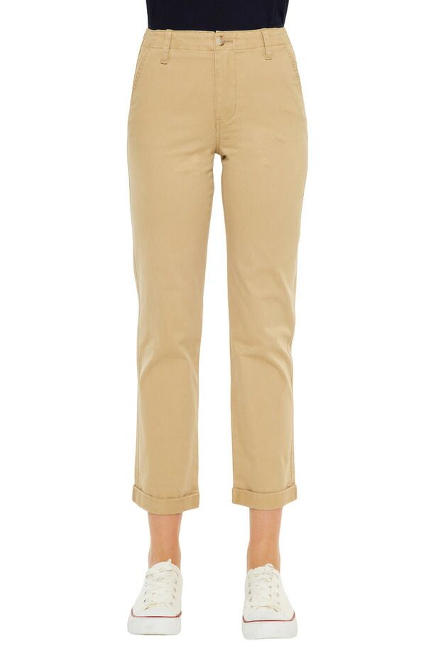カンクン レディース ボトムス レギンス パンツ KanCan Carol High Rise Slim Chino Pants Tan タン 19,225円