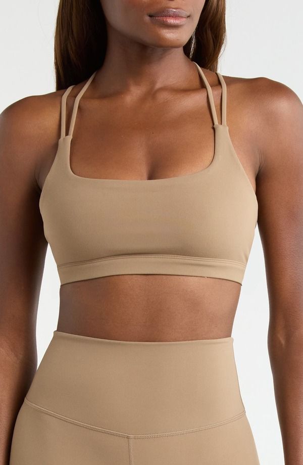 エムピージー レディース アンダーウェア ブラジャー MPG Cloud Strappy Sports Bra Caribou