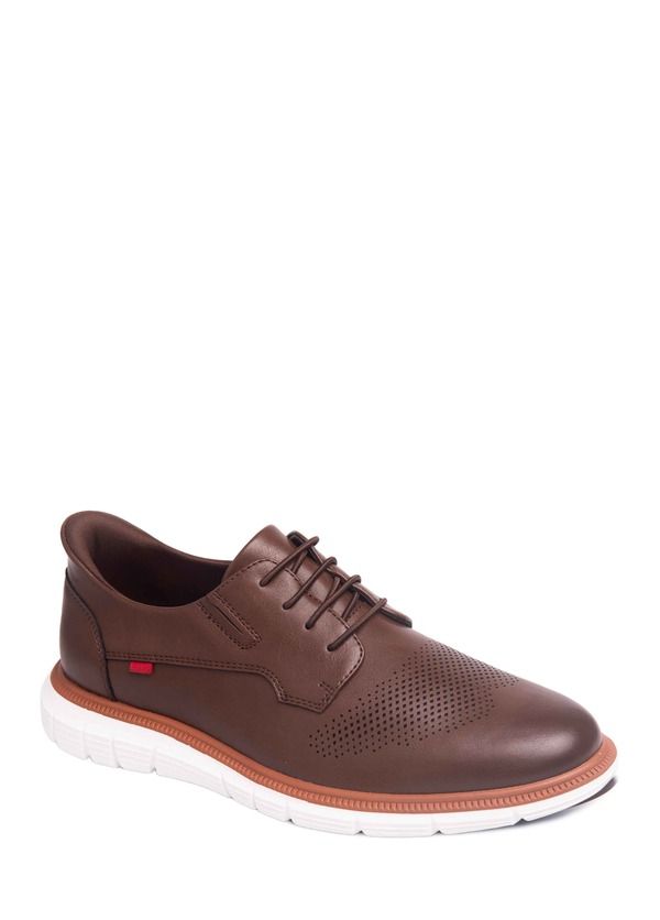 マークジョセフニューヨーク メンズ シューズ オックスフォード レザー Marc Joseph New York Edward Street Hands Free Technology Leather Perforated Oxford Brownapa Le