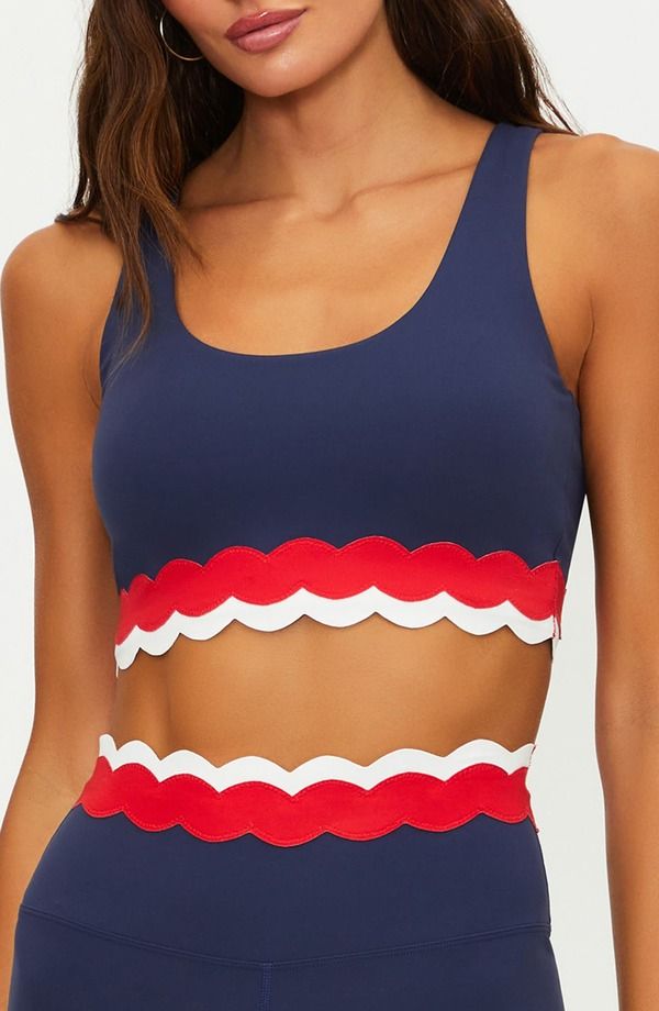 ビーチライオット レディース アンダーウェア ブラジャー カラーブロック Beach Riot Marin Scallop Colorblock Bikini Top Twilight Firework Colorblock