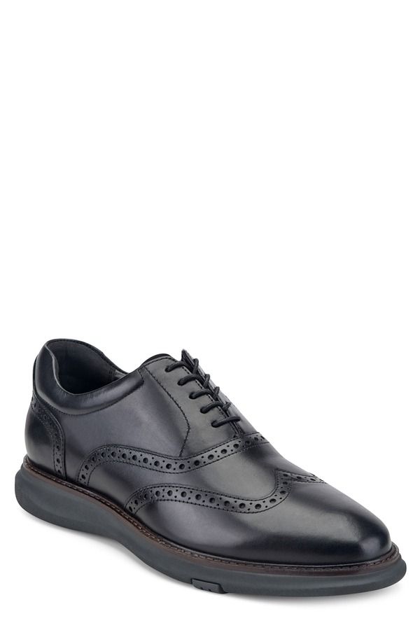 ケネスコール メンズ シューズ オックスフォード ウィングチップ Kenneth Cole New York Lendal Wingtip Oxford Black Charcoal ブラック