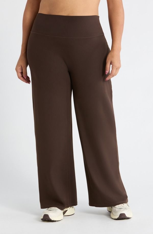 ゼラ レディース ボトムス レギンストレート ハイウエスト パンツ Zella Zen High Waistraight Leg Pants Brown Mole ブラウン