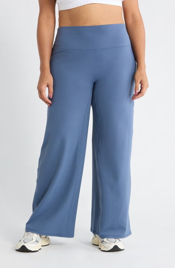 ゼラ レディース ボトムス レギンストレート ハイウエスト パンツ Zella Zen High Waistraight Leg Pants Blue Vintage ブルー
