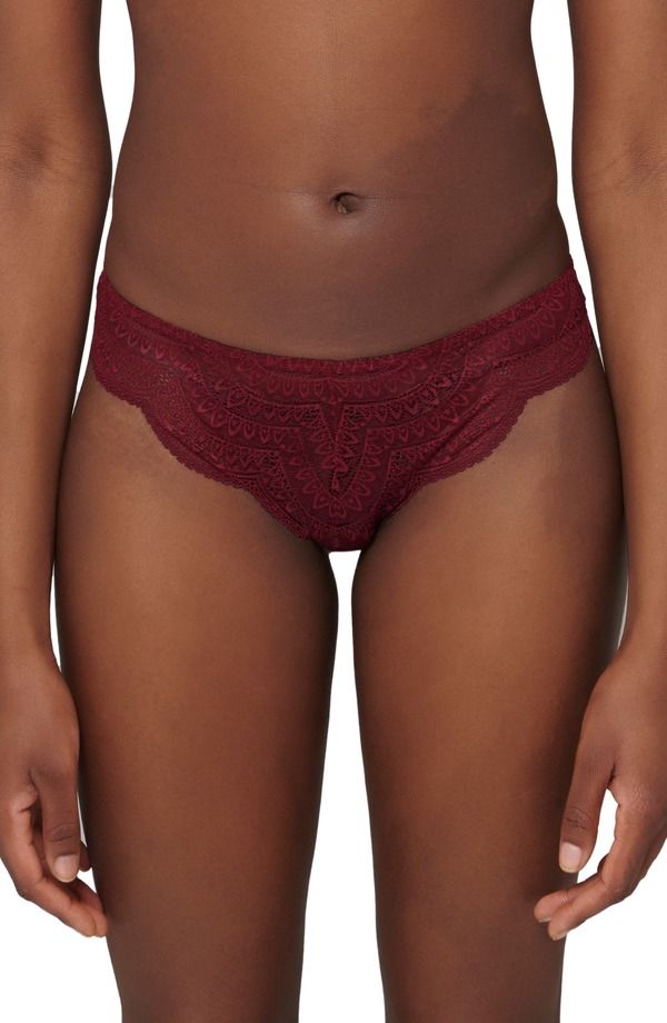 シモーヌペレール レディース アンダーウェア パンツ レース Simone Perele Karma Lace Tanga Spinel Red レッド