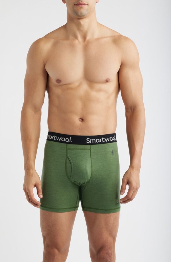 スマートウール メンズ アンダーウェア ボクサーパンツ Smartwool Merino Boxer Briefs Fern Green グリーン