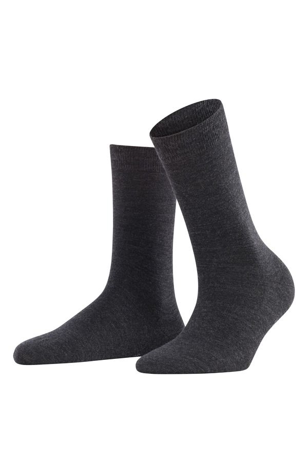 ファルケ レディース アンダーウェア 靴下 Falke Soft Merino Crew Socks Anthramel