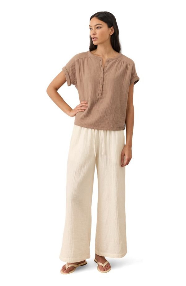 パクト レディース ボトムス レギンス パンツ コットン Pact Organicotton Coastal Double Gauze Pants Cream クリーム