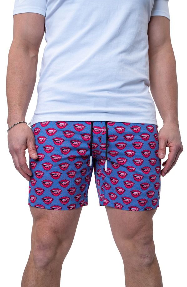マセオ メンズ 水着 ハーフパンツ・ショーツ Maceoo Swim Lion Redlipswim Trunks Blue ブルー
