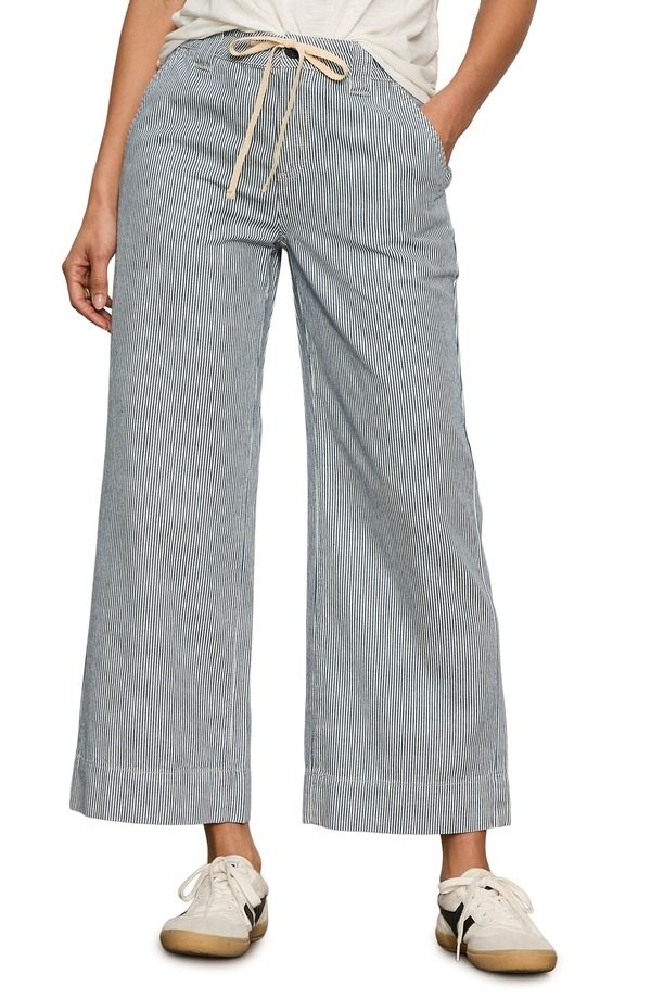 サンクチュアリー レディース ボトムス レギンス パンツ Sanctuary Lily Stripe Cropants Yacht Black Stripe ブラック