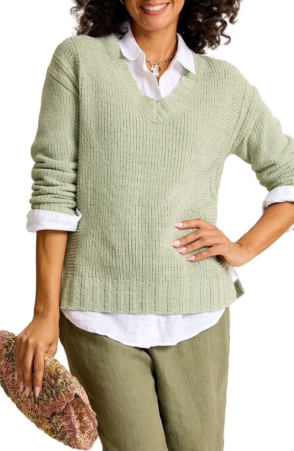 トッミーバハマ レディース アウター パーカー・スウェット セーター Tommy Bahamalibu Chenille Sweater Hushed Pine