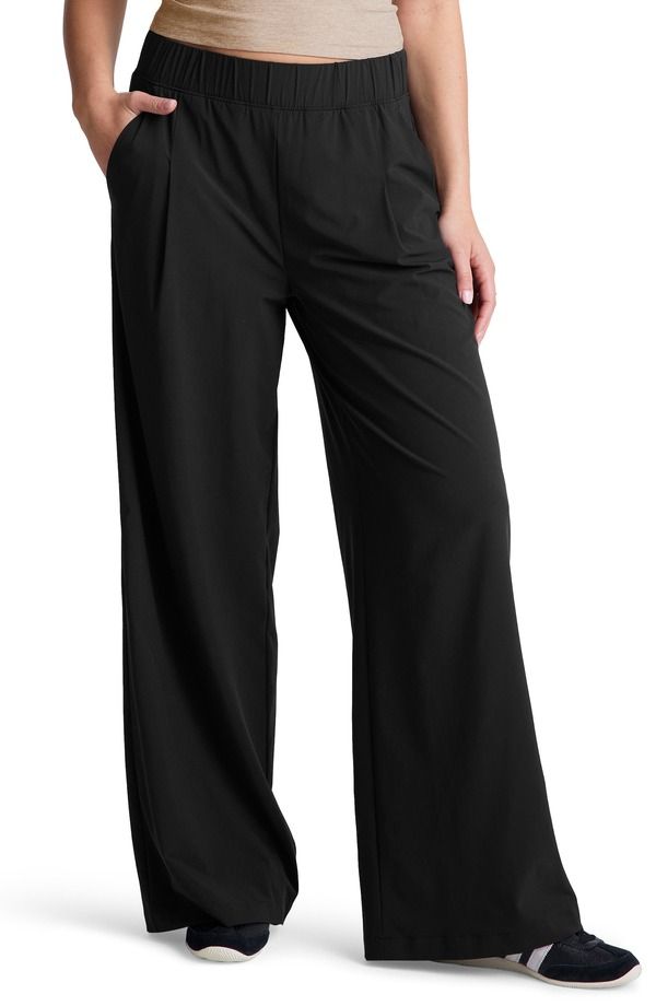 ビヨンドヨガ レディース ボトムス レギンス ワイドレッグ パンツ Beyond Yoga Wide Leg Utility Pants True Black ブラック