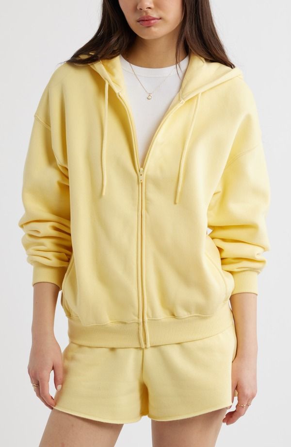 ビーピー レディース アウター パーカー・スウェット BP Bubble Zip Hoodie Yellow Begonia イエロー
