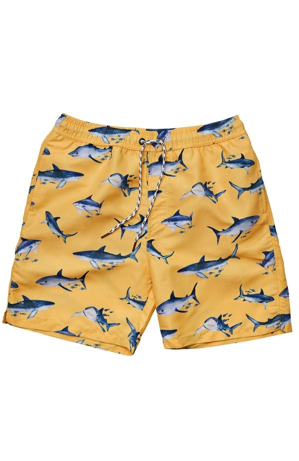 スナッパーロック メンズ 水着 ハーフパンツ・ショーツ プリント ショートパンツ Snapperock Printed Swim Shortsunrise Shark