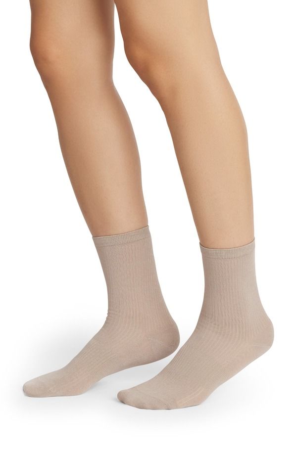 ボンバス レディース アンダーウェア 靴下 Bombas Featherweight Rib Quarter Socks Natural Taupe トープ