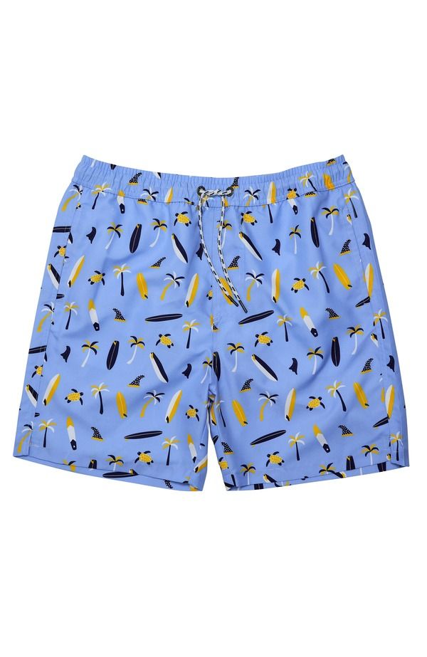 スナッパーロック メンズ 水着 ハーフパンツ・ショーツ プリント ショートパンツ Snapperock Printed Swim Shorts Turtle Break
