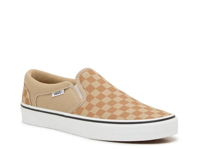 バンズ メンズ シューズ スリッポン・ローファー スニーカー VansAsher SlipOn Sneaker Mens Incense Beige ベージュ