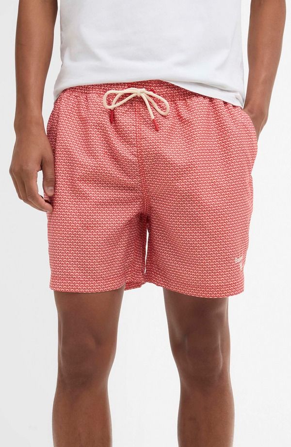 バブアー メンズ 水着 ハーフパンツ・ショーツ Barbour Shell Swim Trunks Red レッド
