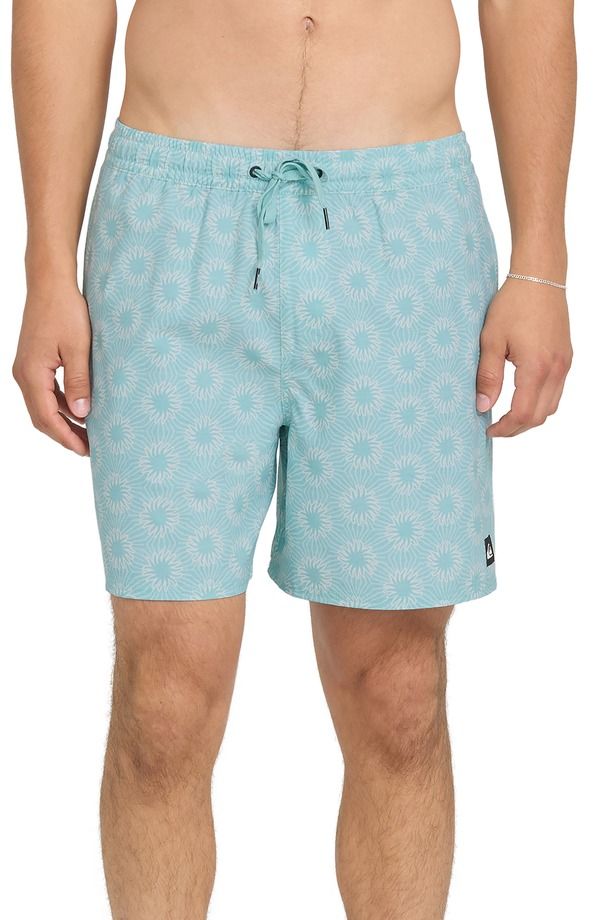 クイックシルバー メンズ 水着 ハーフパンツ・ショーツ Quiksilver Ocean Mayhem Volley Swim Trunks Aqua アクア