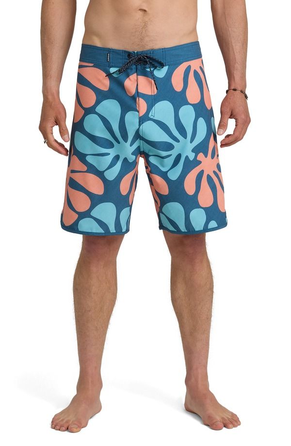 クイックシルバー メンズ 水着 ハーフパンツ・ショーツ ショートパンツ Quiksilver Sol Tiles 19 Board Shorts Dark Denim デニム