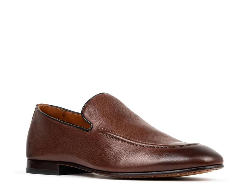 ドナルドプリネール メンズ シューズ スリッポン・ローファー Donald PlinerTristan Loafer Saddle Brown Leather ブラウン