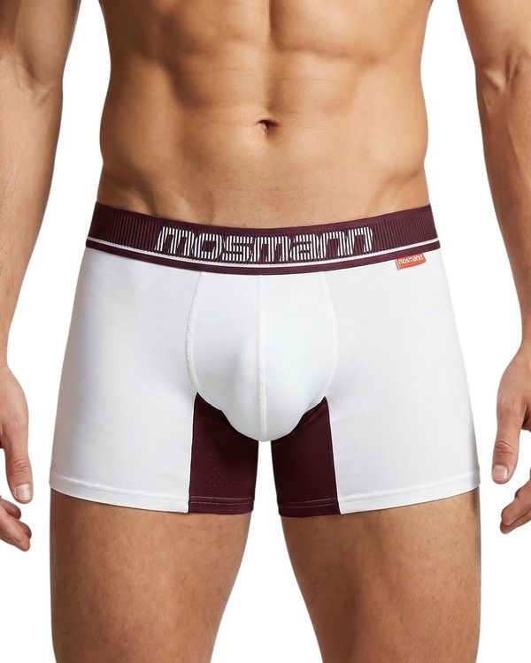 モスマン メンズ アンダーウェア ボクサーパンツ Mosmann Australia Mens Comfort Core Trunks White ホワイト