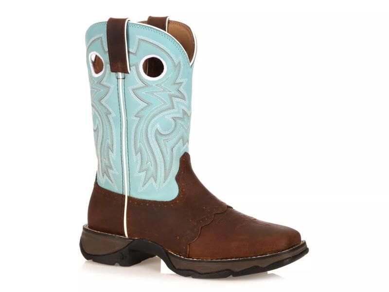 ドゥランゴ レディース シューズ ブーツ・レインブーツ DurangoSaddle Cowboy Boot BlueBrown ブルー