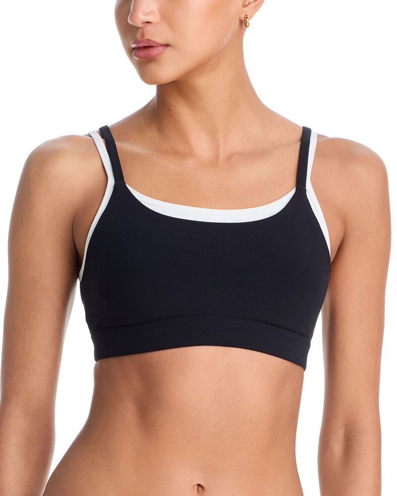 スピリッツフィフティファイブ レディース アンダーウェア ブラジャー Splits59 Elliah Double Layer Sports Bra Blackwhite ホワイト