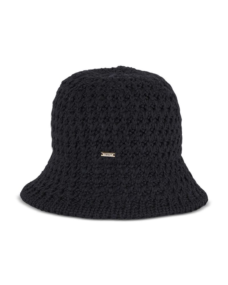 ユージニアキム レディース アクセサリー 帽子 ニット Eugenia Kim Anais Packable Knit Bucket Hat Black ブラック