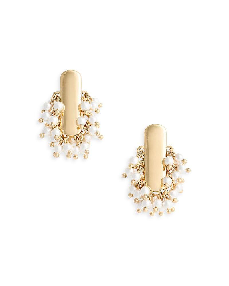 セルフ・ポートレイト レディース アクセサリー ピアス・イヤリング SelfPortrait Imitation Pearl Cluster Earrings Gold ゴールド