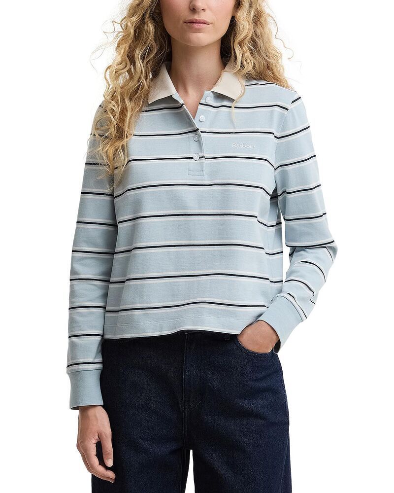 バブアー レディース トップス ポロシャツ Barbour Ashwell Polo Top Celestial
