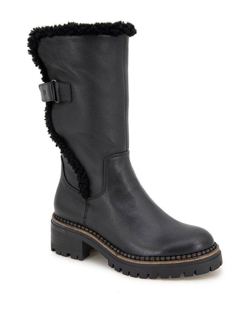 ケネスコール レディース シューズ ブーツ・レインブーツ Gentle Souls by Kenneth Cole Womens Bradford Boots Black Leather ブラック