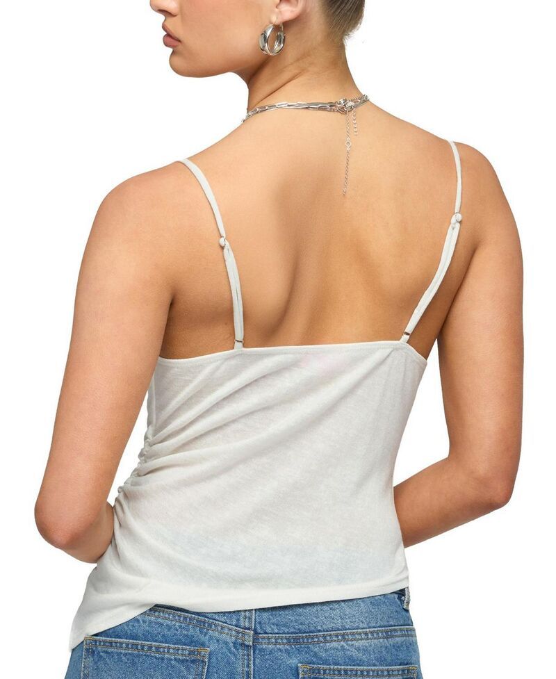 アディクテッド レディース トップス タンクトップ アシンメトリー Edikted Asymmetricowl Neck Tank Top White ホワイト アディクテッド レディース トップス タンクトップ アシンメトリー Edikted Asymmetricowl Neck Tank Top White ホワイト