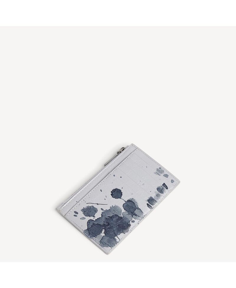 バレンシアガ メンズ アクセサリー 財布 Balenciaga Cash Long Coin And Card Holder Light Grey グレー