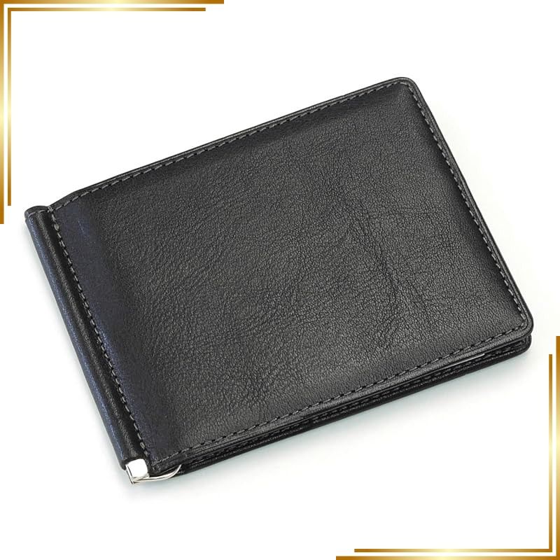 【新品】 革職人 strain (ストレイン) マネークリップ メンズ 本革 栃木レザー 札ばさみ GV007 BK (ネオブラック)