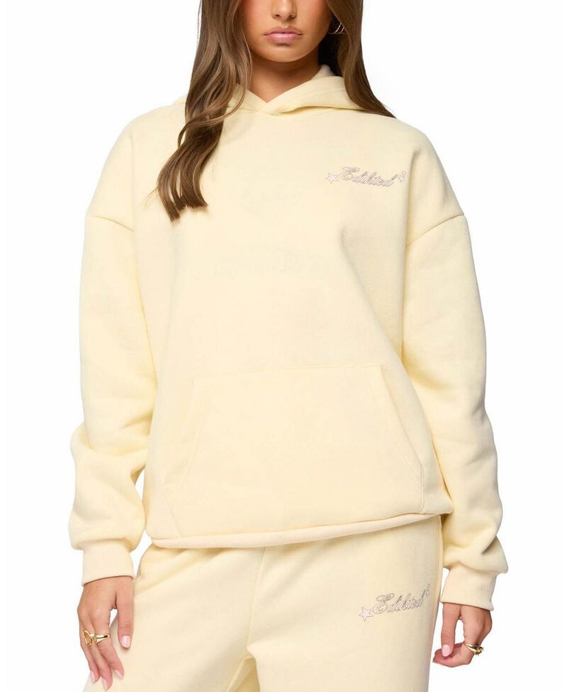 アディクテッド レディース アウター パーカー・スウェット Club Edikted Hoodie Yellow イエロー の商品写真