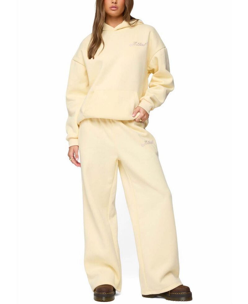 アディクテッド レディース アウター パーカー・スウェット Club Edikted Hoodie Yellow イエロー