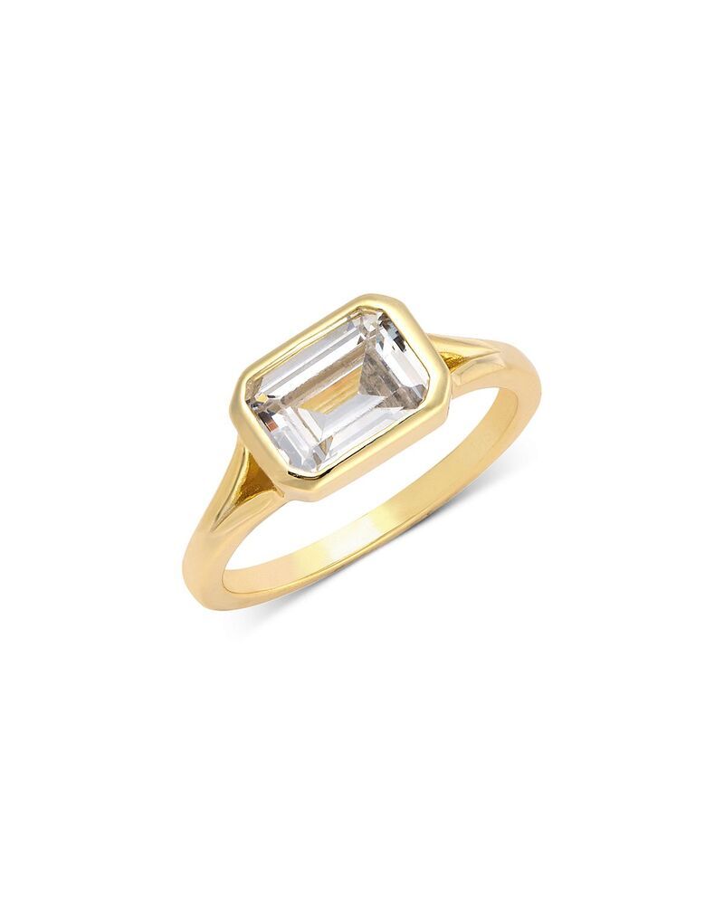 シャシ レディース アクセサリー リング Shashi Emerald Baguette Bezel Ring Rose Gold ゴールド 24,336円