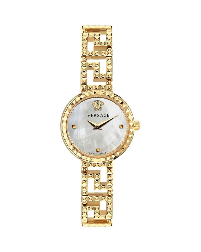 ヴェルサーチ レディース アクセサリー 腕時計 Versace Greca Goddess Bracelet Watch 28mm Gold ゴールド