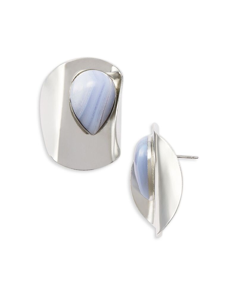 ジェニファーベア レディース アクセサリー ピアス・イヤリング Jennifer Behr Keziah Earrings Blue Lace Agate ブルー