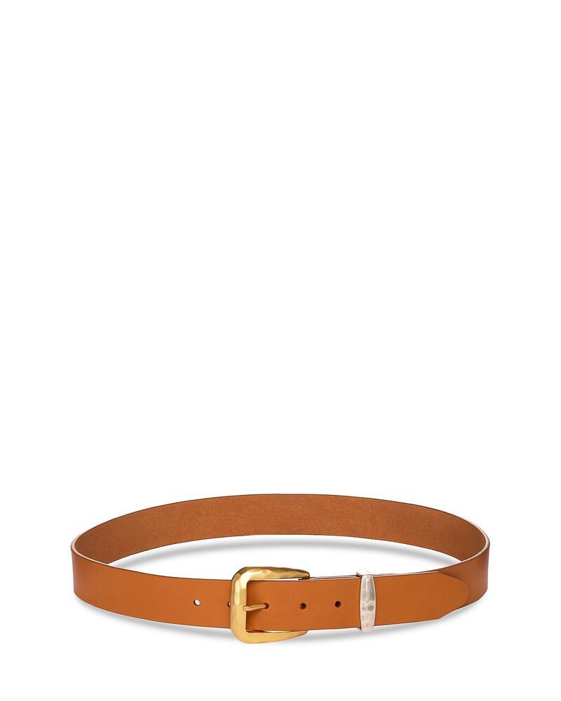 ラグアンドボーン レディース アクセサリー ベルト レザー rag bone Womens Winona Leather Belt Gold Oak ゴールド