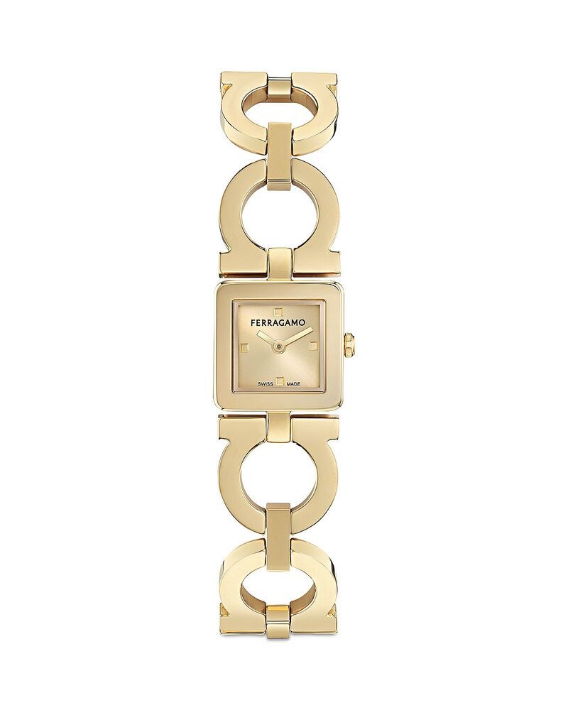 フェラガモ レディース アクセサリー 腕時計 FERRAGAMO Double Gancini Watch 19mm Gold ゴールド