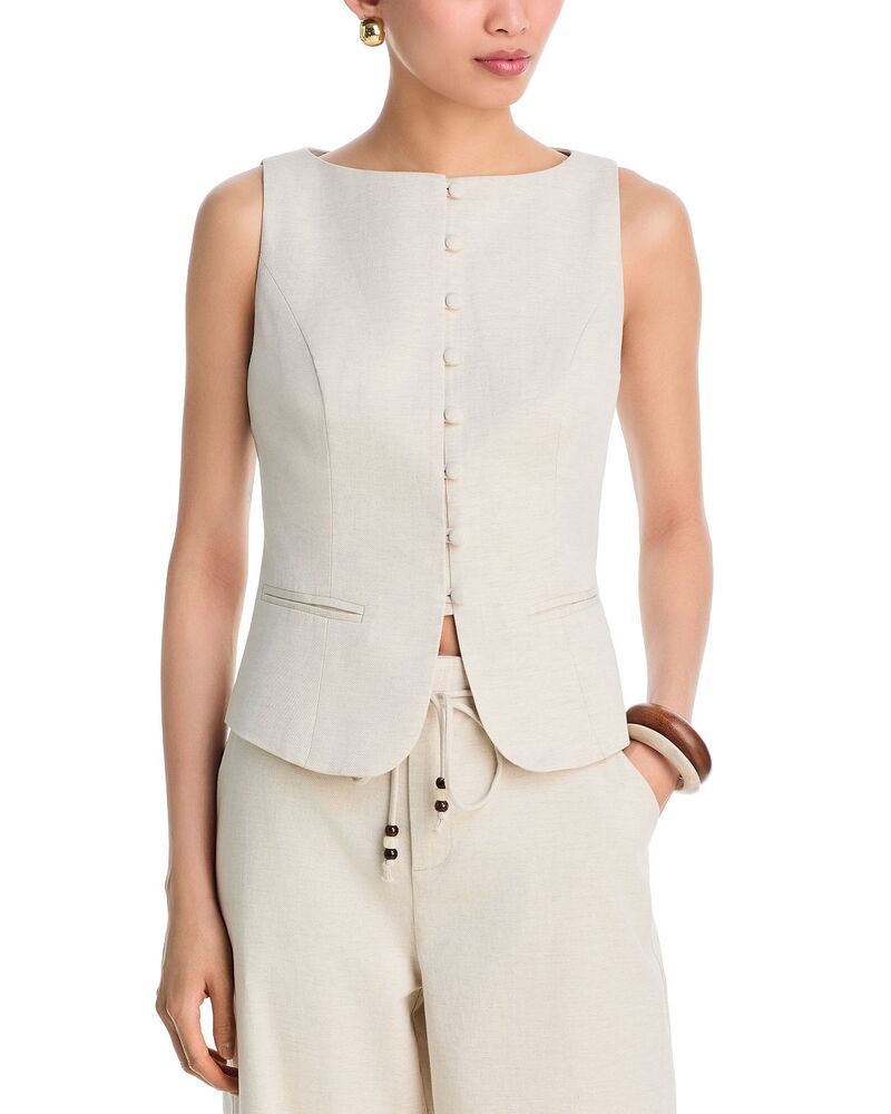 ルーシーパリ レディース アウター ベスト Lucy Paris Taylor Vest Beige ベージュ