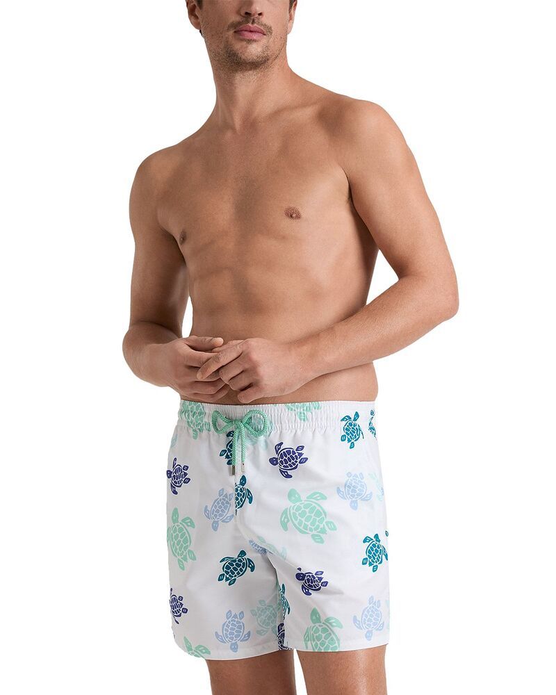 ヴィルブレクイン メンズ 水着 ハーフパンツ・ショーツ ショートパンツ Vilebrequin Multicolor Tortoise 59 Swim Shorts White ホワイト